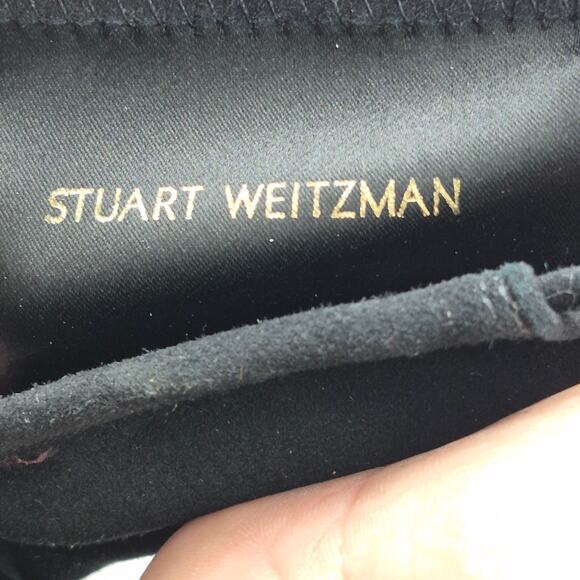 NEW Stuart Weitzman Lowland over-the-knee boots in black stretch suede. SIZE 5.5 - Picture 7 of 8